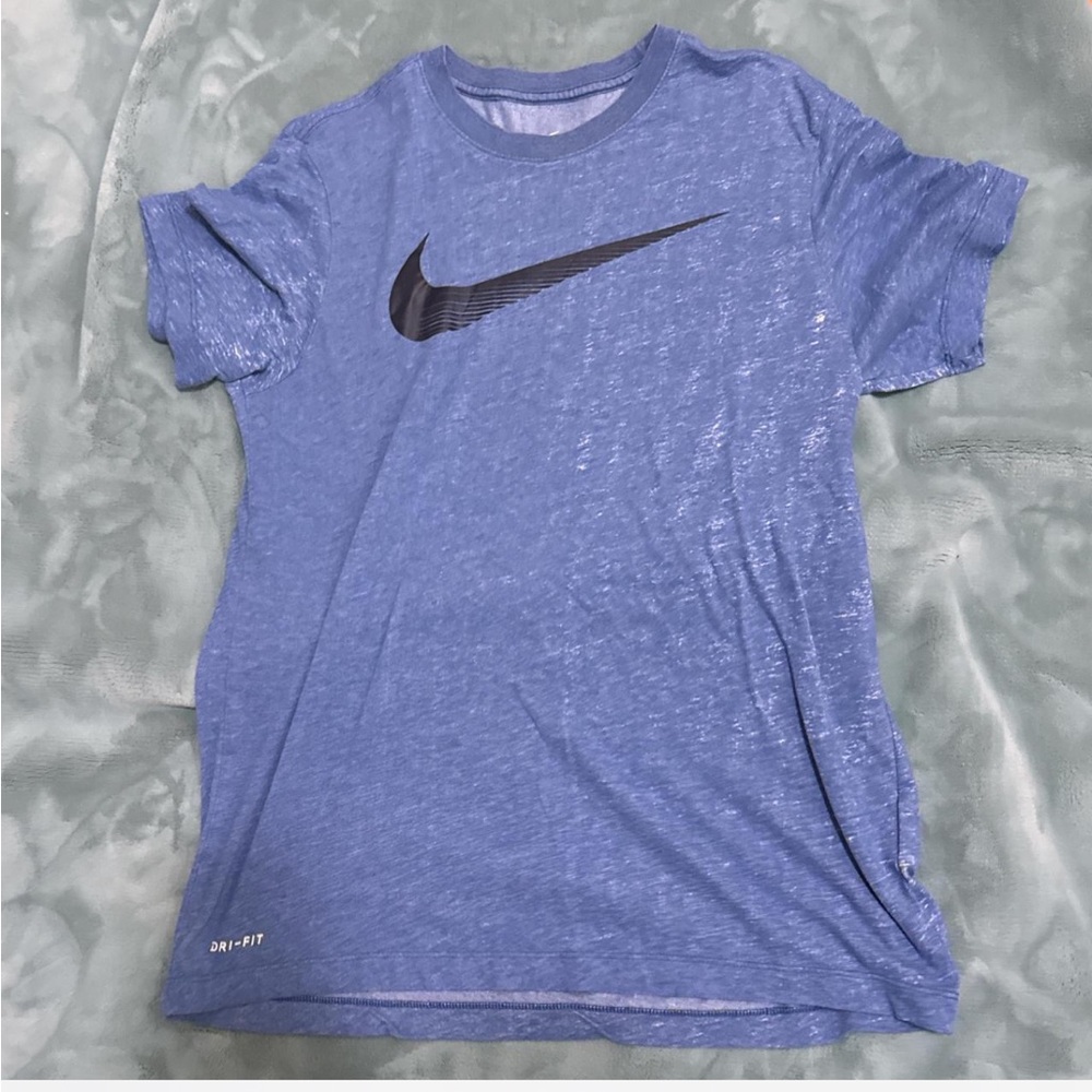 blue nike shirt